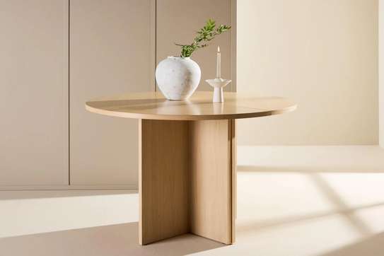 Office Table: 1m Round Office Table, Home And Meeting Spaces image 1