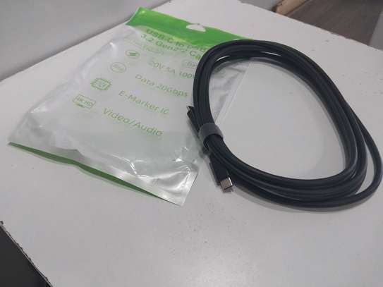 USB-C cable 3m, 100W, 20Gbps, USB 3.2 Gen 2×2 image 2