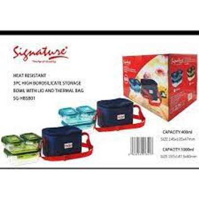 Signature 3pc Heat Resistant Lunchbox With Bag image 1