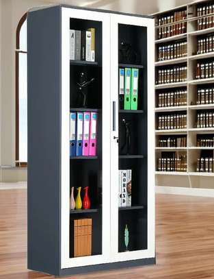 Office Cabinet; 2 Door Durable Glass Office Cabinet image 1