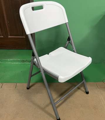 Falcon White Outdoor Foldable Portable Chair image 1