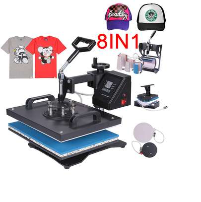 Heat Press Machine 8 in 1 Combo Sublimation Machine image 1