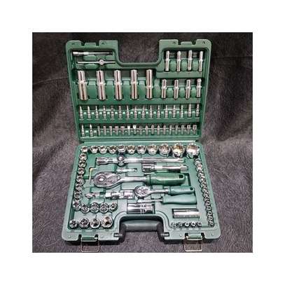 108 pieces heavy duty chrome vanadium tool box image 3