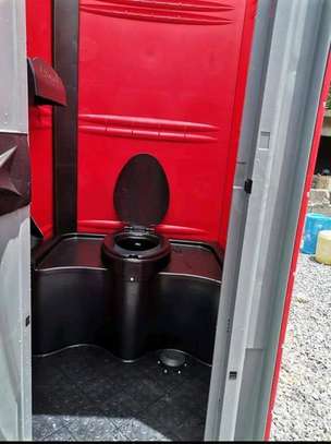 Durable Portable Toilet Heavy-Duty Plastic Blue image 2