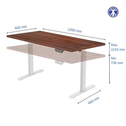 Height Adjustable electric standing desk image 7