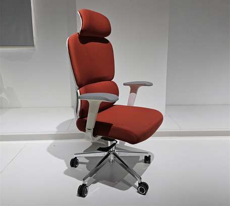 Orange Orthopedic Office Chair image 12