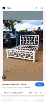 Quality and durable metallic beds with wooden finish image 12