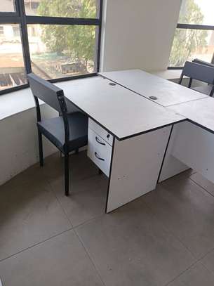 Office study desk ➕ secretarial headrests chair image 12