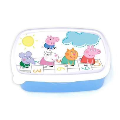 Cartoon Branded Snack Box - blue and pink image 4