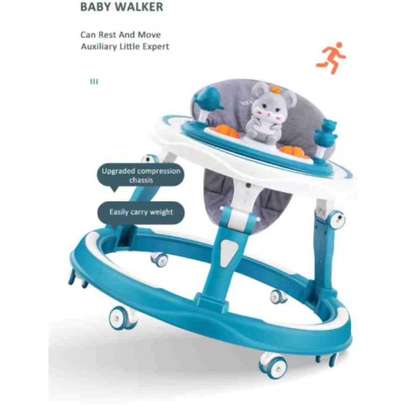 TOP 2 Height Adjustable Anti-Rollover Push Baby Walker image 4