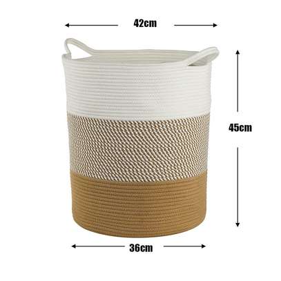 Cotton Rope Baskets!  36*  45cm image 1