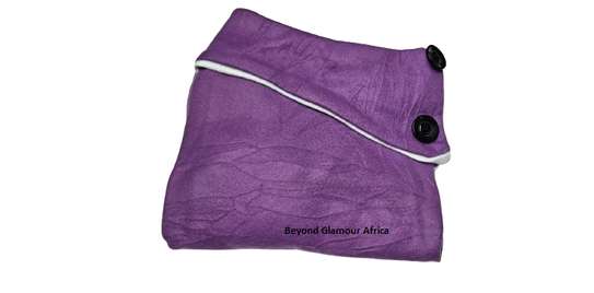 Ladies warm, cozy purple stylish and classic purple poncho image 4