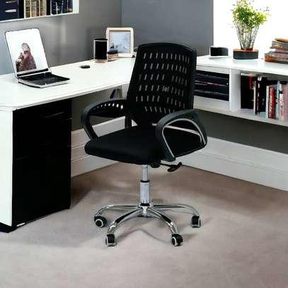 Swivel Mesh Mid Back Secretarial Office Working Chair image 5