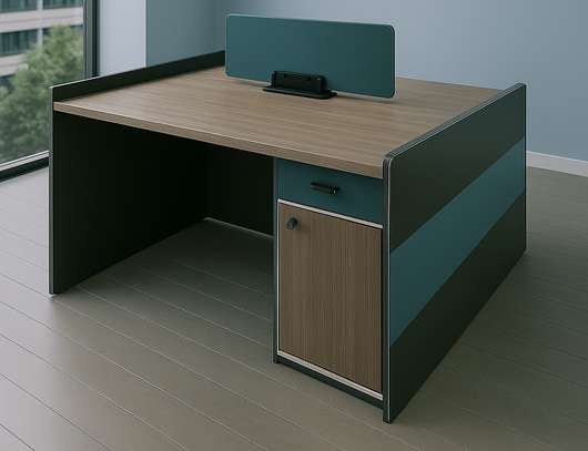 Office Desk: Modern 2-Seater Working Desk image 2