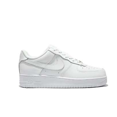 Nike Airforce 1 Plain White Sneakers image 1