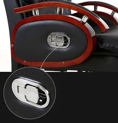 Office Chair: Black Director's Premium Reclining Chair image 3