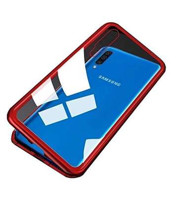 Magnetic Luxury Cases For Samsung A70,A60,A50,A40,A30,A20 With Tempered Back Glass image 8