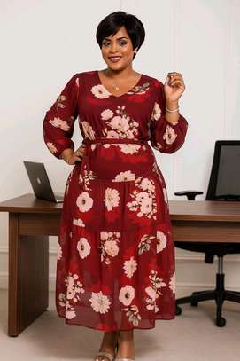 Flowered maxi dress image 5