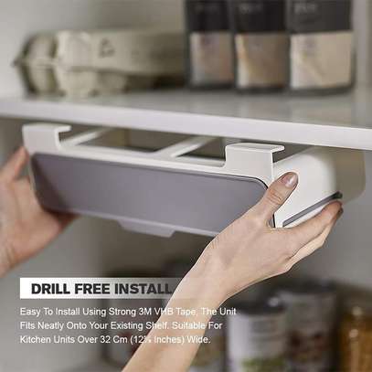 Kitchen Self-Adhesive Cabinet 7 Pc Under Shelf Spice Holder image 3