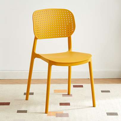 Dining Chair: Armless Plastic Eames Dining Chairs image 2
