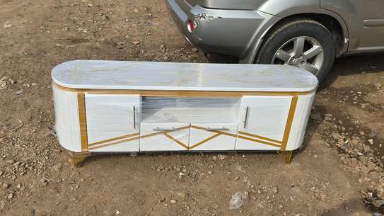 Oval TV Stand with Marble Top image 6