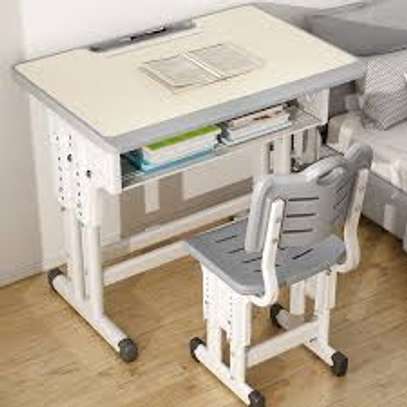 Kids Adjustable Height Homework Desk and Chair image 2