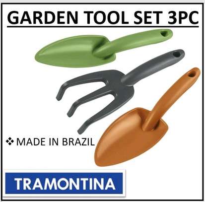 Tramontina 3 piece gardening tool set plastic image 1