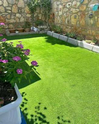 Quality artificial green grass carpet image 1