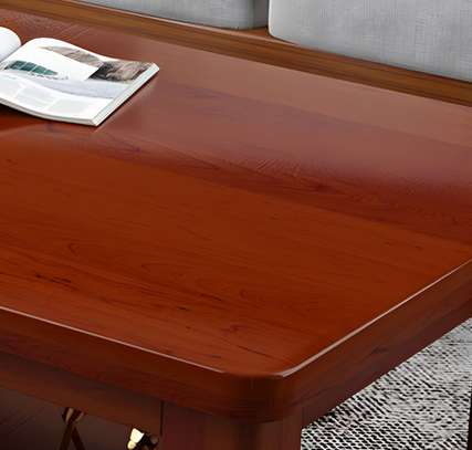 Office Table: Mahogany Finish 1200mm Coffee Table image 3