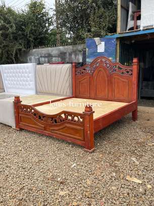 5x6 mahogany bed image 1