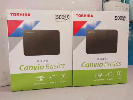 Toshiba Canvio Basics 500GB External USB 3.0 Portable Hard image 3
