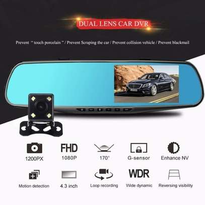 Dashboard Camera 4.3 Inch Car DVR Mirror Car image 1