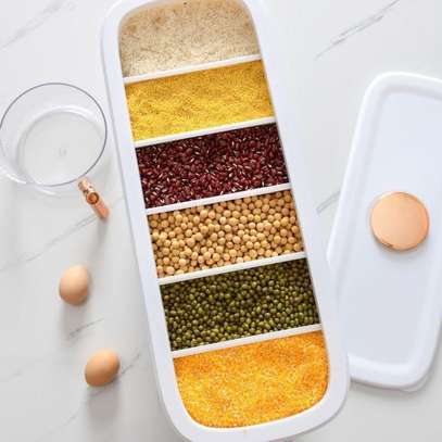 6 compartments big capacity cereal dispenser image 2