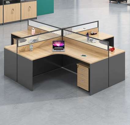 4-Way Open View Secured Modular Workstation image 15