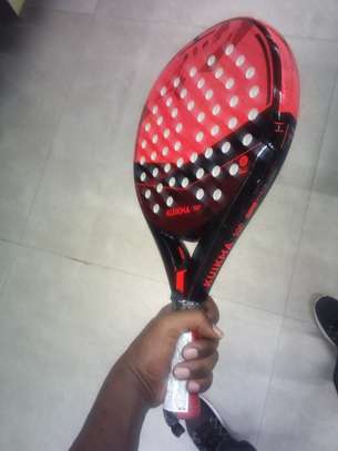 Adult Padel Racket red black 360 grams image 2