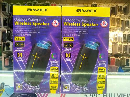 Superb bass Awei Y370 Portable Bluetooth Speaker image 1