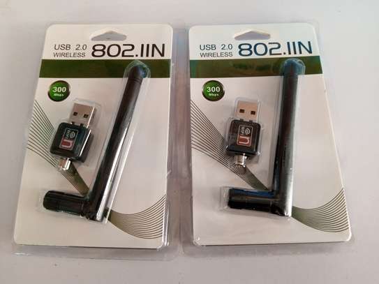 300Mbps USB 2.0 Wireless LAN 802.11n Network Adapter Antenna image 1