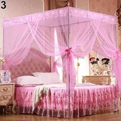 Pink 4 stand mosquito nets image 2