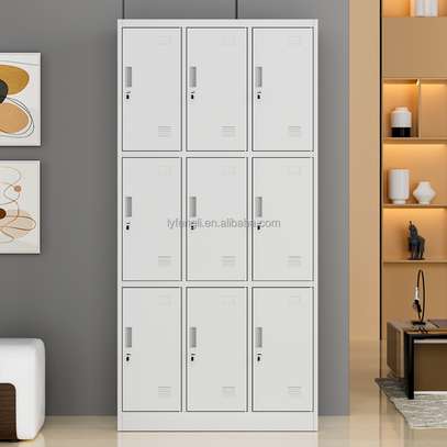 Office Cabinet; Stacked 9-Compartment Office Locker image 2