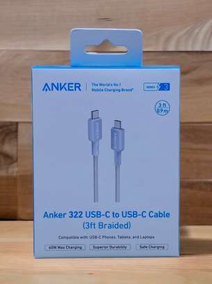 ANKER 322 3FT 60W USB-C TO USB C CABLE image 1