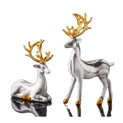 Set of 2 Deers Decor image 1