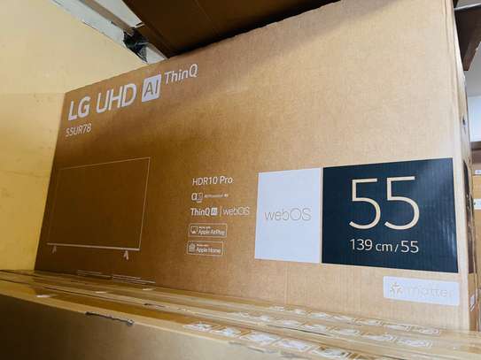 LG 55 INCHES SMART UHD FRAMELESS 4K TV image 2