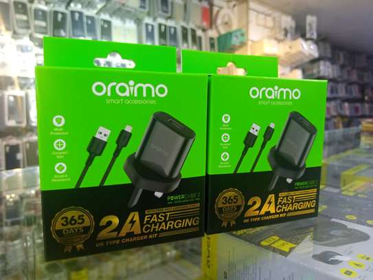 Oraimo 3 PIN FAST CHARGER-iPHONE, BLACK image 2