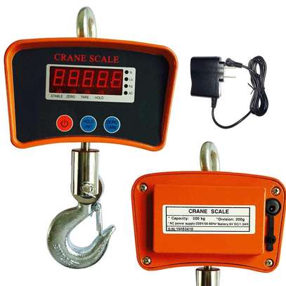 Hanging Scale, 1100Lb/500Kg Industrial Crane Hoist Scale LCD Digital
