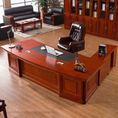 Modern Executive Office Desk – Rectangular CEO Table image 6