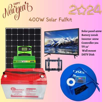 Solar fullkit 400watts with free dstv dish image 3
