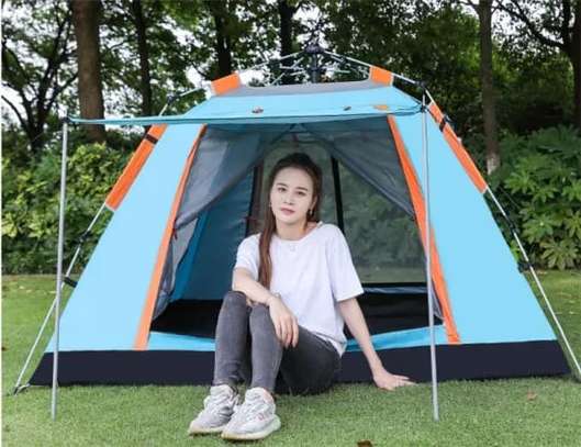 Quartet Camping Tent 4-6 Person Oxford Cloth Automatic image 1