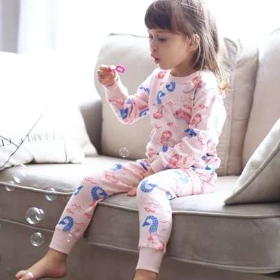 Kids Pure Cotton Long Sleeve Pajama / Lounge Wear image 2