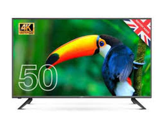 Vision Plus 50 inch UHD Smart Android Frameless Digital TVs LED image 1