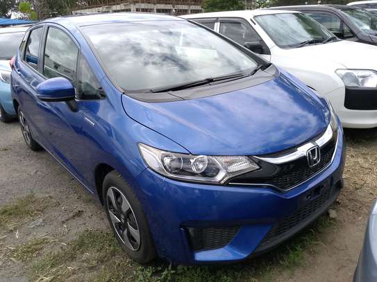 Honda fit hybrid blue petrol image 1